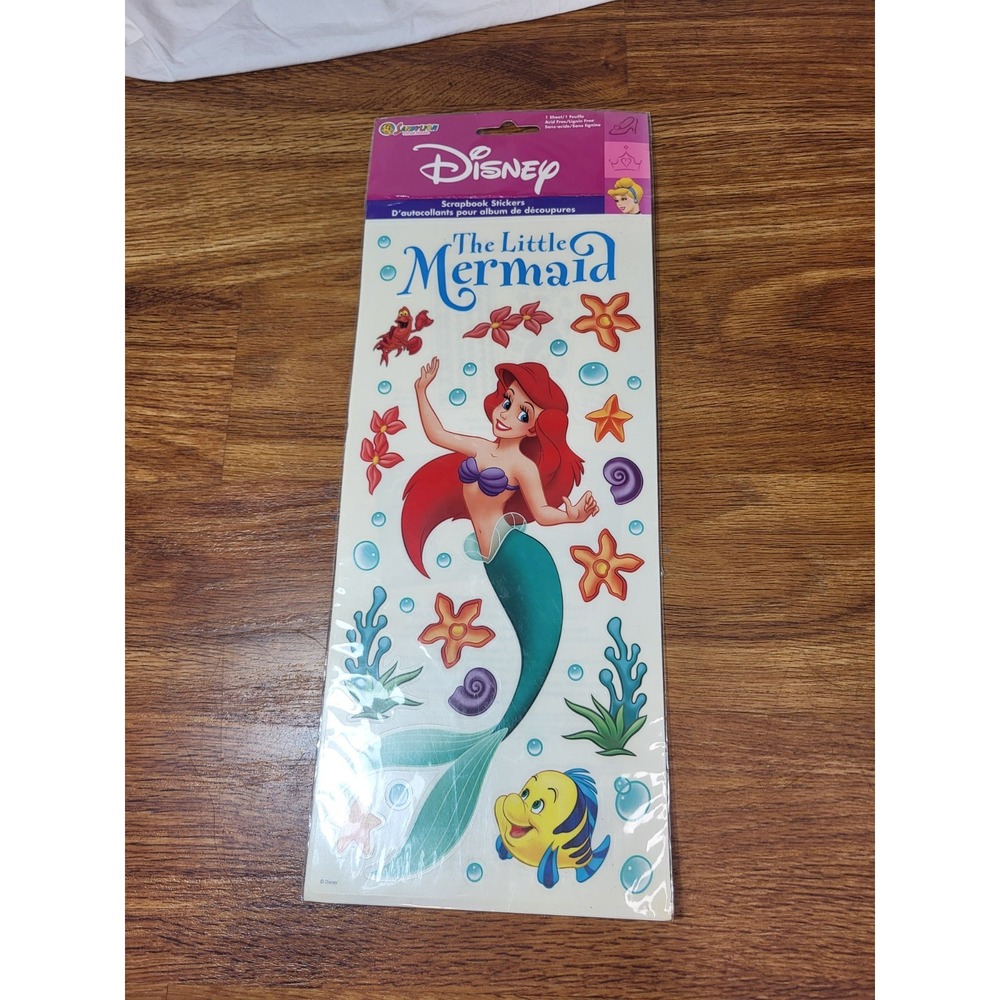 Disney‎ The Little Mermaid Sandylion Scrapbook Stickers